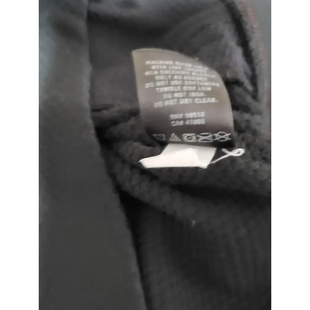 Under Armour Men’s Full-Zip Hoodie Jacket Size Large Black Red Trim Loose Fit